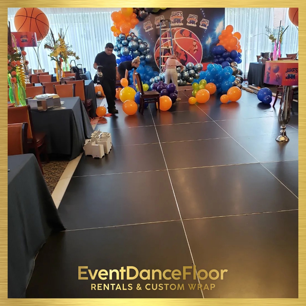 How do different types of dance surfaces, such as marley floors or sprung floors, contribute to the overall flexibility of a dance space?